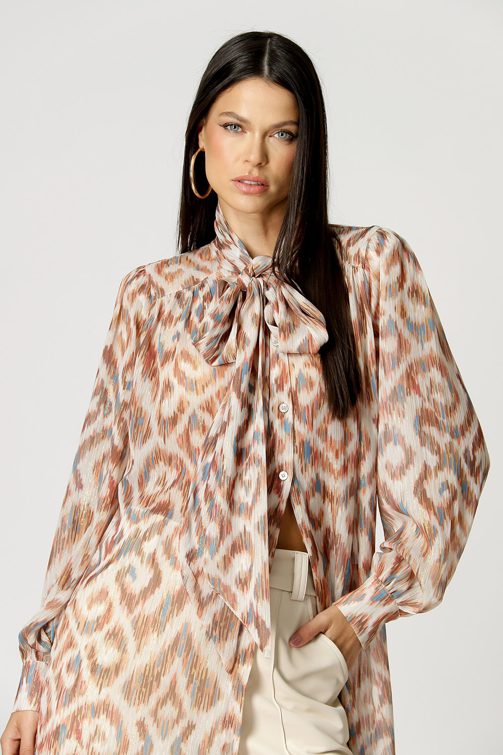 Vestido Chemise Longo Anil 3073 Trimix Online